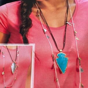 BOHO-    Southwestern Silpada New in Box -reversible Arrowhead necklace